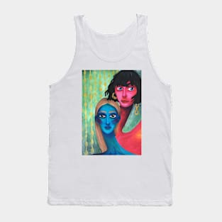 Two girls Art print Tank Top